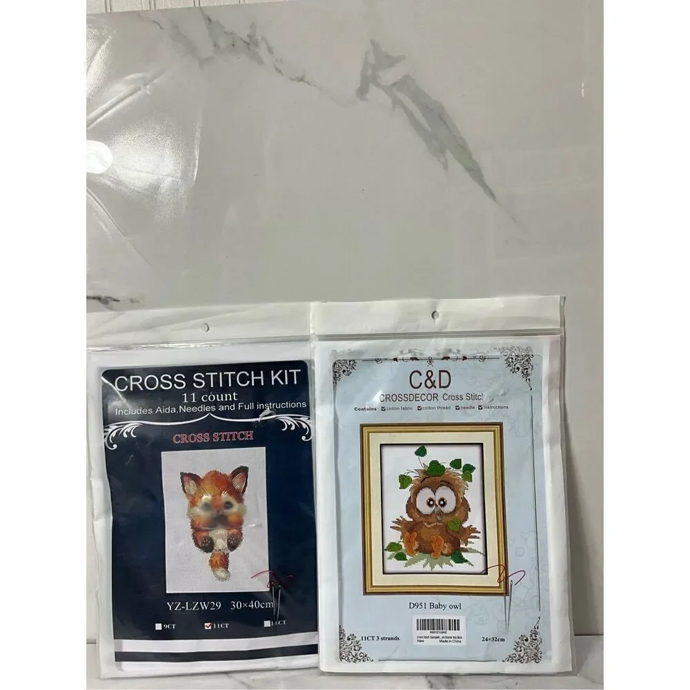 C&D CROSS STITCH Kits Lot of 2